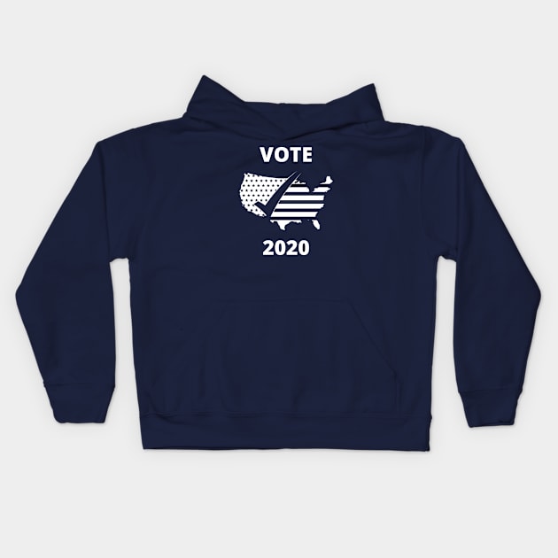 Vote 2020 Election Kids Hoodie by JustCreativity